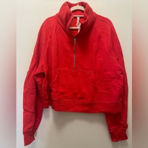 Lululemon Oversized Funnel Neck Half-Zip - Carnation Res